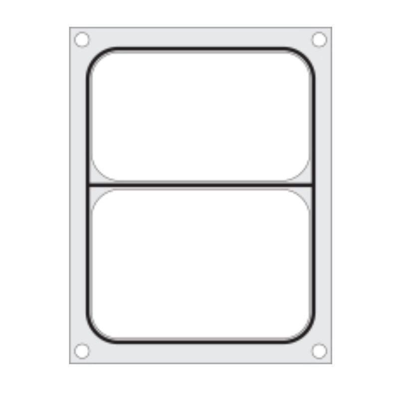 Sealing Matrix for Manual Sealer - 2 Compartments - Hendi