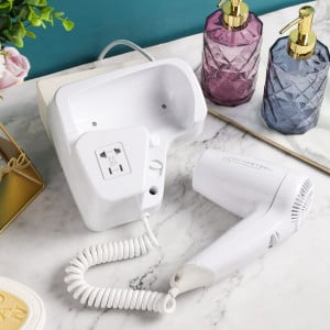 Στεγνωτήρας Μαλλιών Τοίχου 1100 W Λευκό — Ξενοδοχείο & Σπα
