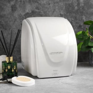 Επαγγελματικό Στεγνωτήριο Χεριών 2100 W ABS Λευκό — Στέγνωμα 30 δευτ