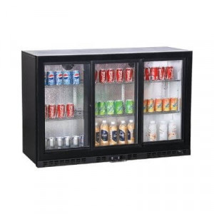Refrigerated Back Bar 320 L 3 Sliding Glass Doors