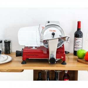 Professional Red Gravity Ham Slicer 195mm Dynasteel - Precise and Easy Cutting