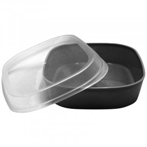 Επαναχρησιμοποιήσιμο Γκρι Δοχείο σε PP - 1100 ml - Σετ των 24