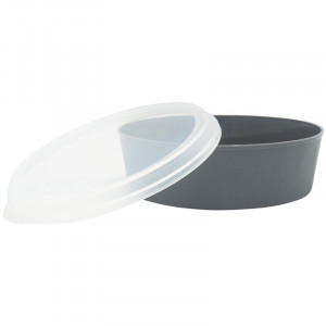 Reusable Gray Salad Bowl in PP - 1200 ml - Set of 24