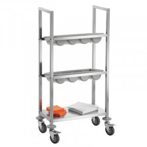 Cutlery Trolley in Stainless Steel - Bartscher