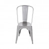 Chairs in Metallic Gray Steel - Set of 4 - Bolero