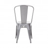 Chairs in Metallic Gray Steel - Set of 4 - Bolero