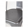 Chairs in Metallic Gray Steel - Set of 4 - Bolero