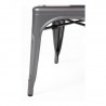 Chairs in Metallic Gray Steel - Set of 4 - Bolero