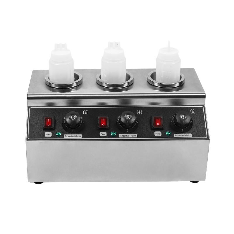 Triple Dynasteel Chocolate Warmer: Professional electric bain-marie for chocolate sauce