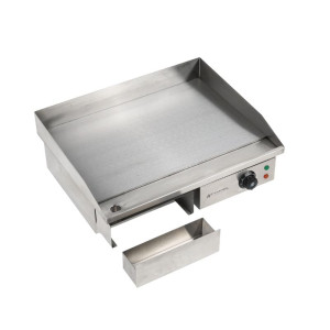 Professional Dynasteel Electric Plancha - Smooth 55 cm: Stainless steel plate, even and fast cooking