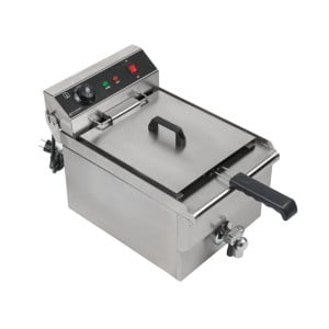 Επαγγελματική Φριτέζα 13 L 3000 W με Αποστράγγιση - Ανοξείδωτο Ατσάλι