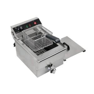 Επαγγελματική Φριτέζα 13 L 3000 W με Αποστράγγιση - Ανοξείδωτο Ατσάλι