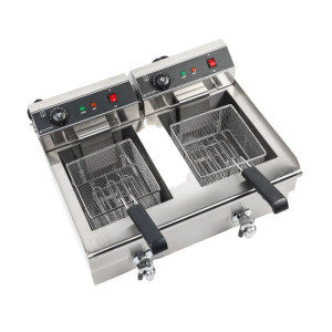 Professional Fryer 2 x 13 L with Drainage - Dynasteel: Performance and durability for your kitchen