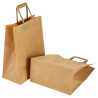 Kraft Tote Bag 26 x 14 x 33 cm - Pack of 250 - Dynasteel