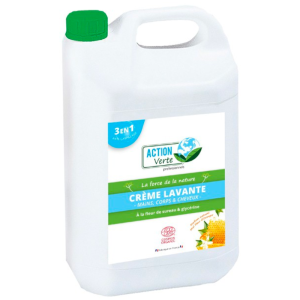Υγρό Καθαρισμού για Χέρια, Σώμα και Μαλλιά - Άρωμα Πορτοκαλιάς και Μέλι - 5 L - Πράσινη Δράση