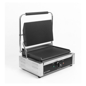 Grill Panini Pro 2200 W Grooved 340x220 mm Stainless Steel