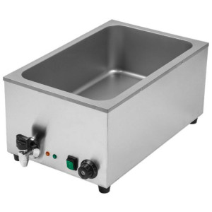 Bain-Marie Pro GN 1/1 20 L 1200 W Inox με Αποστράγγιση