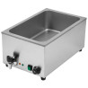 Bain-Marie Pro GN 1/1 20 L 1200 W Inox με Αποστράγγιση