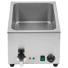 Bain-Marie Pro GN 1/1 20 L 1200 W Inox με Αποστράγγιση