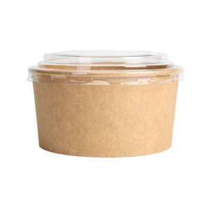 Μπολ Σαλάτας Kraft με Καπάκι PET - 1000 ml - Σετ 300