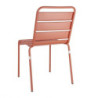 Καρέκλα με Λαμέ Από Ατσάλι - Τερακότα - Σετ 4 - Bolero
