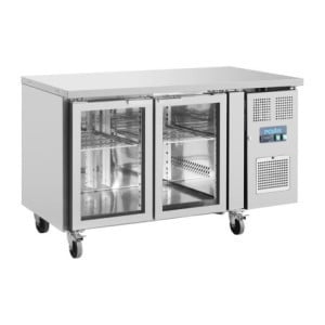 Refrigerated Table with 2 Glass Doors - 205 L - Polar