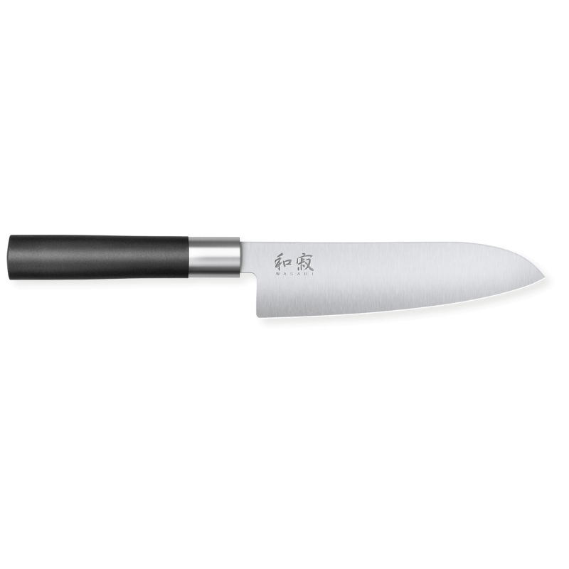 Μαχαίρι Santoku Kai Wasabi Black 16,5 εκ. - Ακριβής και ευέλικτη κοπή