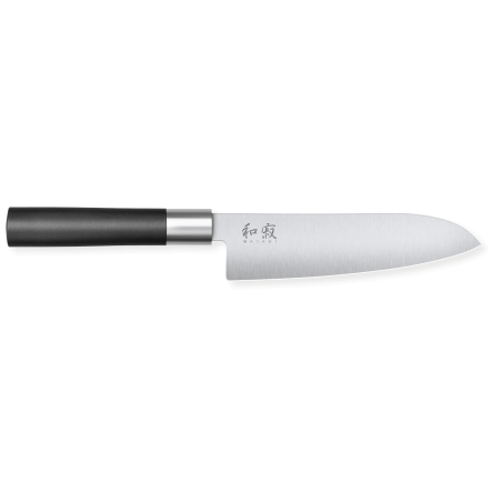 Μαχαίρι Santoku Kai Wasabi Black 16,5 εκ. - Ακριβής και ευέλικτη κοπή