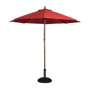 Red Round Parasol - 2.5 m - Bolero