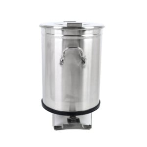 Stainless Steel Trash Can with Pedal - 50 L - Dynasteel