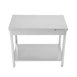Stainless Steel Table with Shelf - D 600 mm - L 1000 mm - Dynasteel
