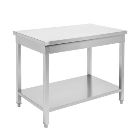 Stainless Steel Table with Shelf - D 600 mm - W 1000 mm - Dynasteel