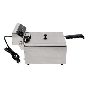 Επαγγελματική Φριτέζα 10 L 3000 W Inox — Θερμοστάτης