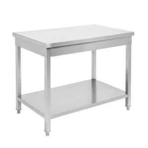 Stainless Steel Table with Shelf - Sturdy and Practical