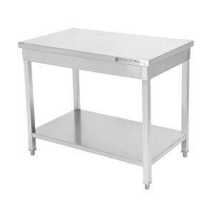 Stainless Steel Table with Shelf - D 600 mm - W 600 mm - Dynasteel