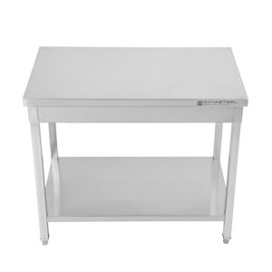 Stainless Steel Table with Shelf - D 600 mm - W 1400 mm - Dynasteel