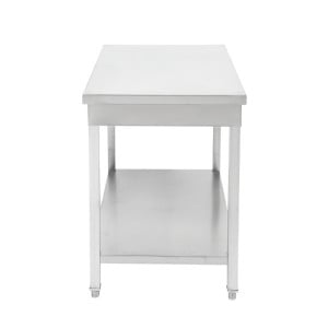Stainless Steel Table 1200x700 mm with Lower Shelf — Pro CHR
