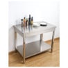 Stainless Steel Table 1200x700 mm with Lower Shelf — Pro CHR