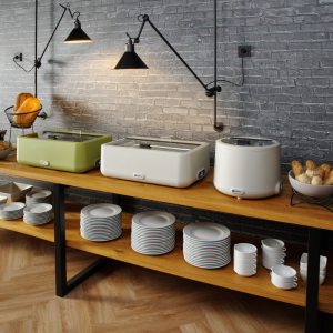 UNIQ White Tureen - 8 L by HENDI: keep your soups warm!