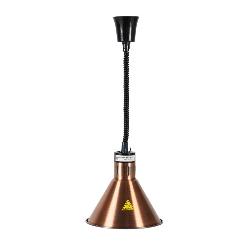 Dynasteel Copper Cone Heat Lamp - Optimal food maintenance