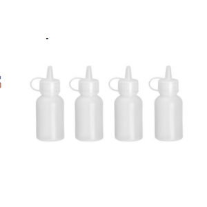 Mini Bottle Dispenser - 30 ml - Set of 4 | Accurately measure dressings and sauces | Brand HENDI