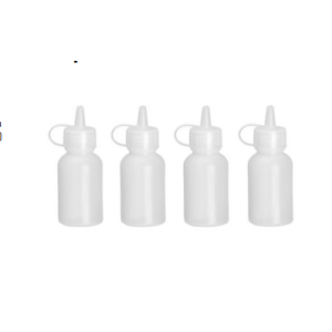 Mini Flacon Distributeur - 30 ml  - Lot de 4 | Dosez avec précision vinaigrettes et sauces | Marque HENDI