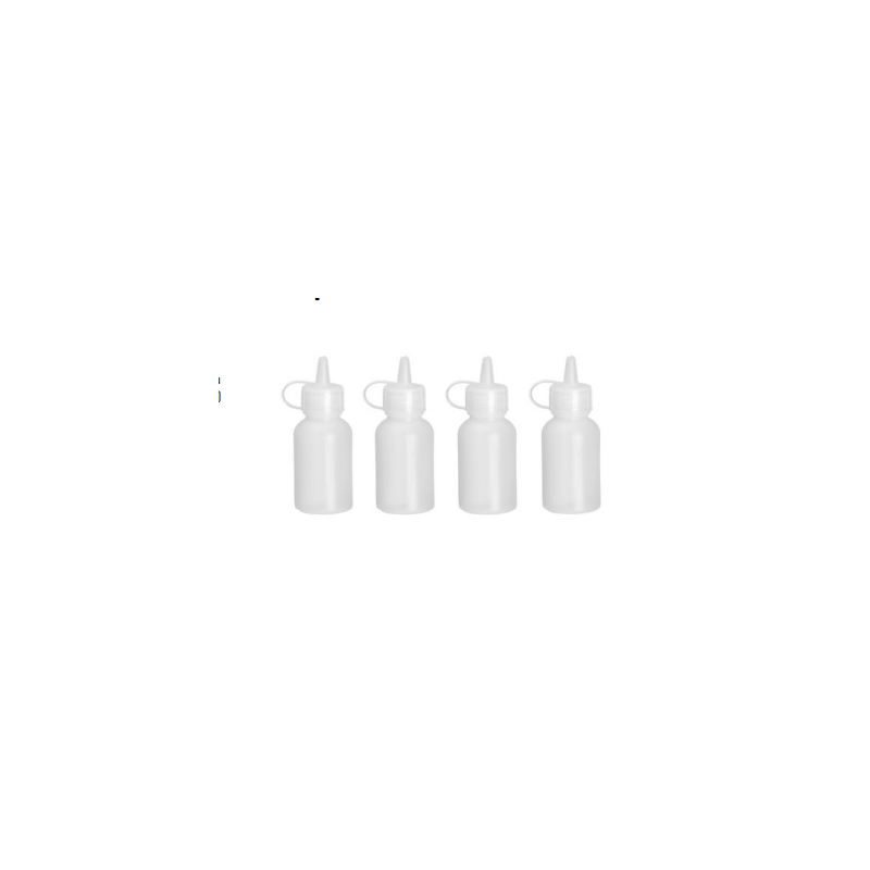 Mini Bottle Dispenser - 30 ml - Set of 4 | Accurately measure dressings and sauces | Brand HENDI Mini Bottle Dispenser - 30 ml - Set of 4 | Accurately measure dressings and sauces | Brand HENDI