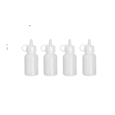 Mini Bottle Dispenser - 30 ml - Set of 4 | Accurately measure dressings and sauces | Brand HENDI