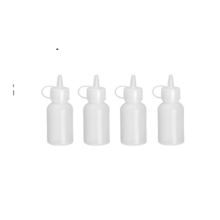 Mini Flacon Distributeur - 30 ml  - Lot de 4 | Dosez avec précision vinaigrettes et sauces | Marque HENDI