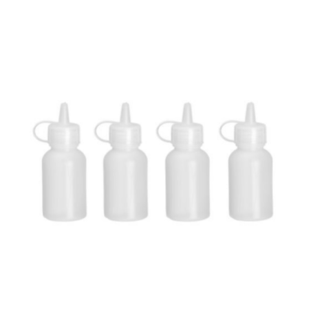 Mini Dispenser Bottle HENDI - 50 ml - Set of 4 | Professional kitchen equipment