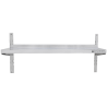Stainless steel wall shelf on bracket - L 1000 x D 300 mm | Dynasteel