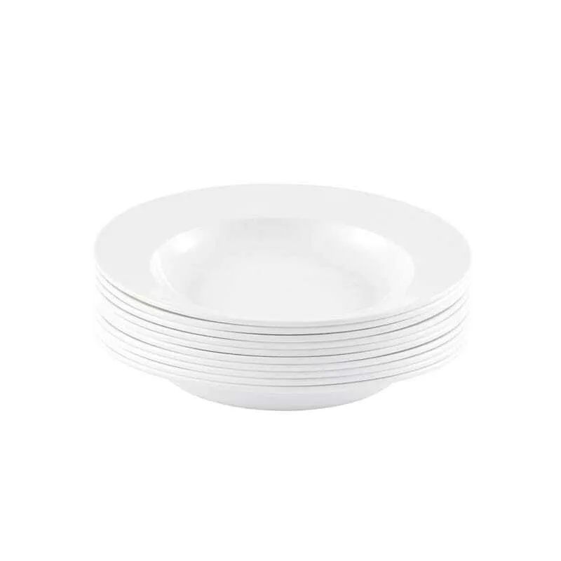 Lot De 10 Assiettes Blanches