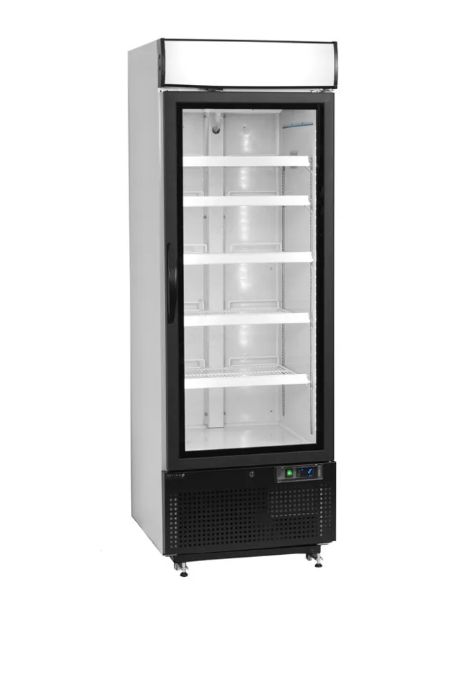 Ψυγείο Ντουλάπα 1 Πόρτα Γυάλινη Λευκή - 412 L