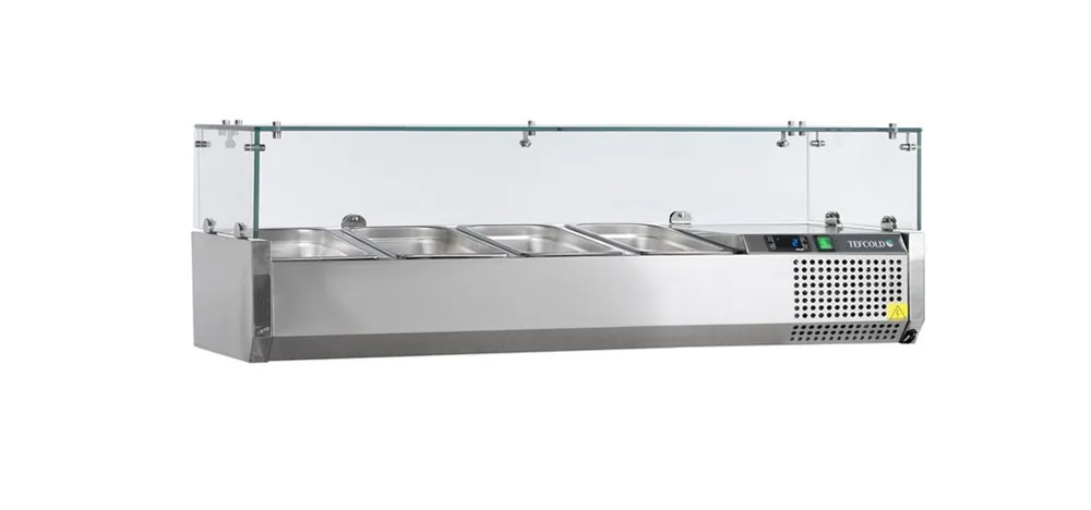 Επιτραπέζια Saladette - Στατική - 5 GN 1/4 - 32 L